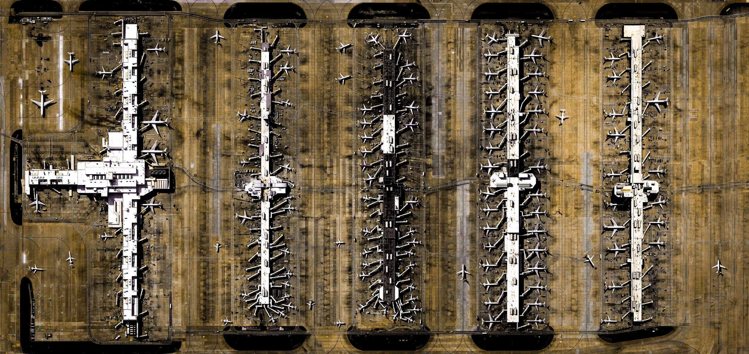 AIRPORTS SERIES — ULTRADISTANCIA. Satellite Fine Art by Federico